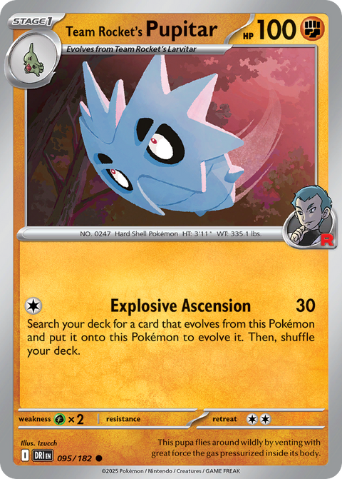 Team Rocket's Pupitar - 095/182