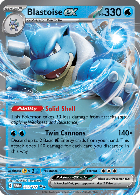 Blastoise EX - 009/165