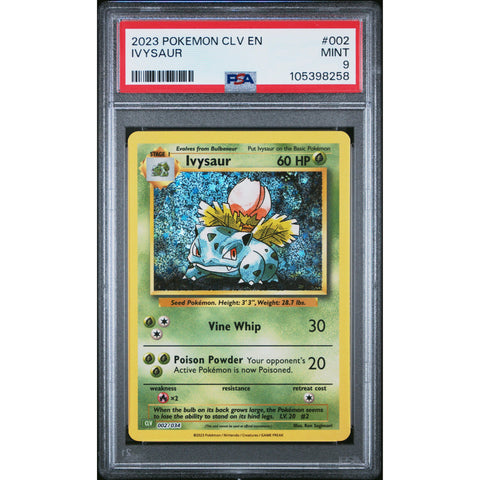 2023 POKEMON CLASSIC COLLECTION IVYSAUR 002/034 PSA 8