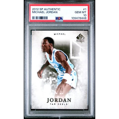 2012 SPORTS SP AUTHENTIC MICHAEL JORDAN 1 PSA 10