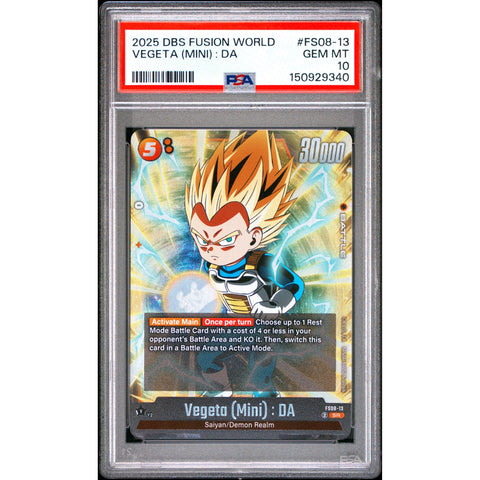 2025 DRAGON BALL VEGETA (MINI) : DA FS08-13/97 PSA 10