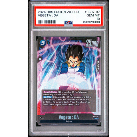 2024 DRAGON BALL VEGETA : DA FS07-07 PSA 10