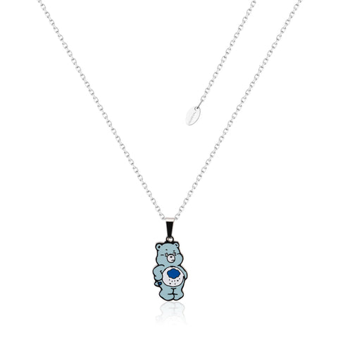 ECC Care Bears Grumpy Bear Belly Badge Enamel Necklace - Default Title