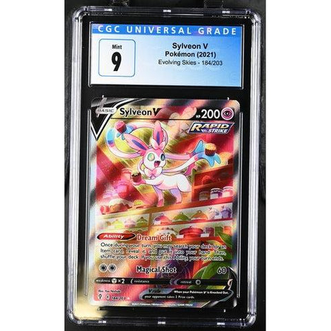 2021 POKEMON EVOLVING SKIES SYLVEON V ALT ART 184/203 CGC 9