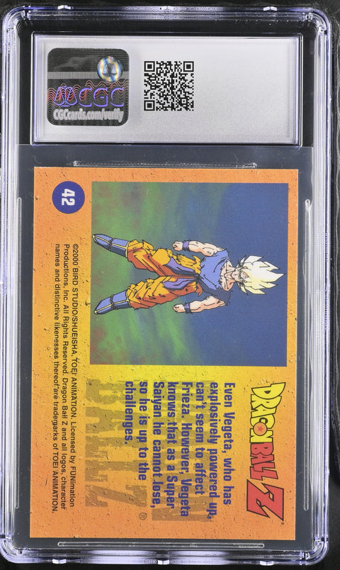 2000 DRAGON BALL TRADING CARDS DRAGON BALL Z HOLOCHROME EVEN VEGETA 42 CGC 10