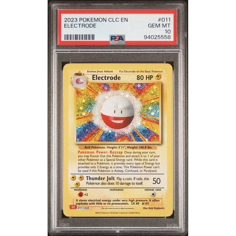 2023 POKEMON CLASSIC COLLECTION ELECTRODE 011/034 PSA 10