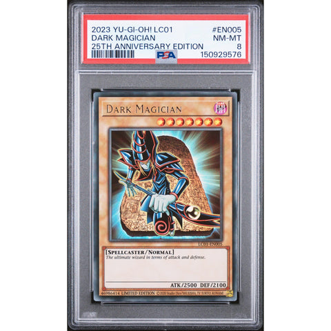 2023 YUGIOH DARK MAGICIAN EN005-110 PSA 8