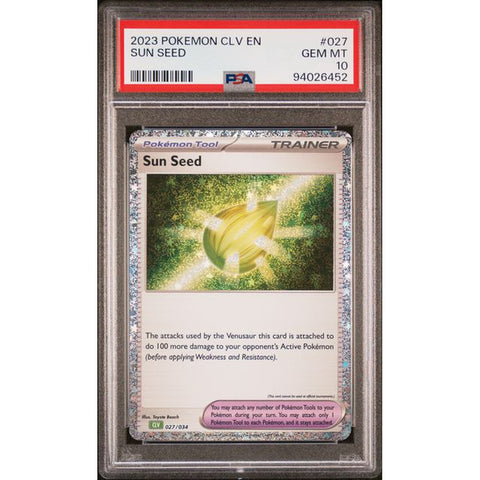 2023 POKEMON CLASSIC COLLECTION SUN SEED 027/034 PSA 10
