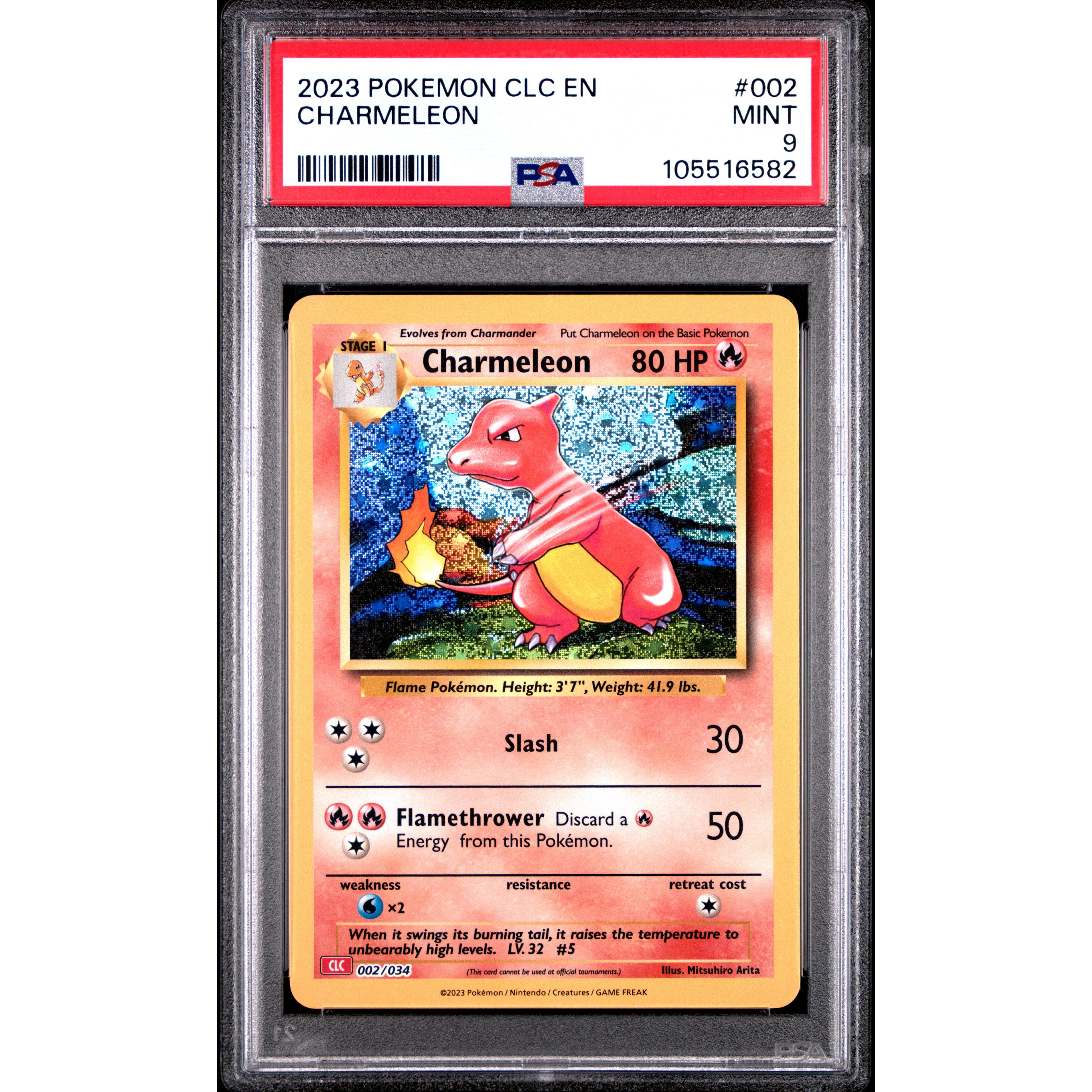 2023 POKEMON CLASSIC COLLECTION CHARMELEON 002/034 PSA 9 – Kollecter