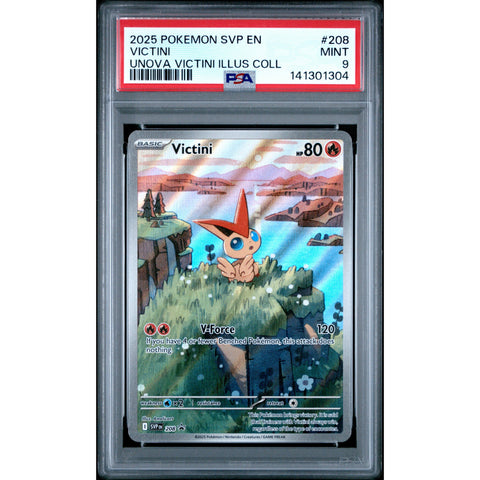 2025 POKEMON VICTINI UNOVA ILLUSTRATION COLLECTION 208 PSA 9