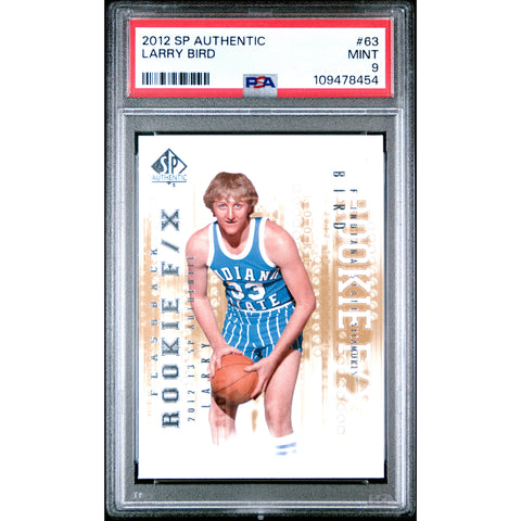 2012 SPORTS SP AUTHENTIC LARRY BIRD 63 PSA 9