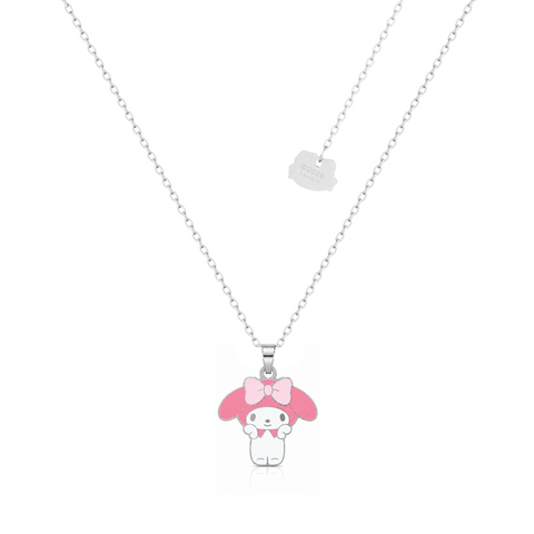 Stainless Steel My Melody enamel Necklace by Couture Kingdom on a white background