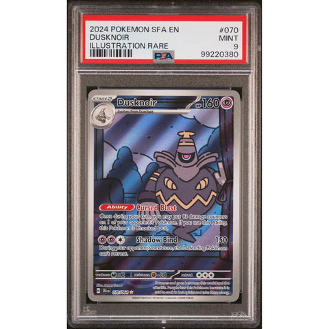 2024 POKEMON SHROUDED FABLE DUSKNOIR 070/064 PSA 9