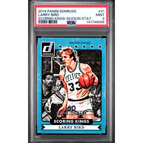 2014 PANINI PANINI DONRUSS SCORING KINGS LARRY BIRD SEASON STAT 31 PSA 9