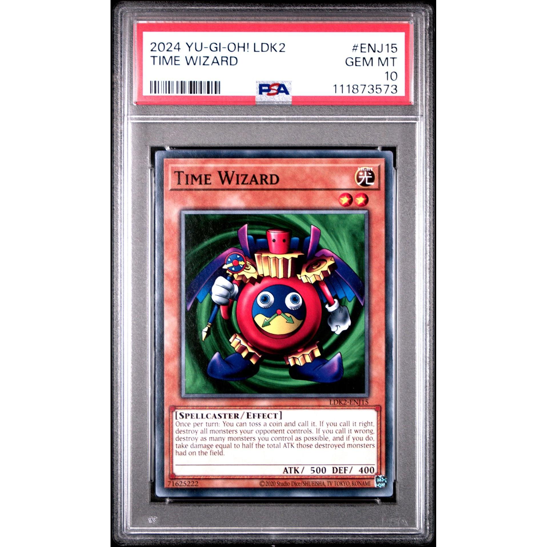 2024 YU-GI-OH LEGENDARY DECKS II TIME WIZARD ENJ15 PSA 10 – Kollecter