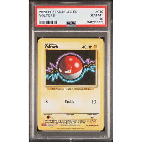 2023 POKEMON CLASSIC COLLECTION VOLTORB 010/034 PSA 10