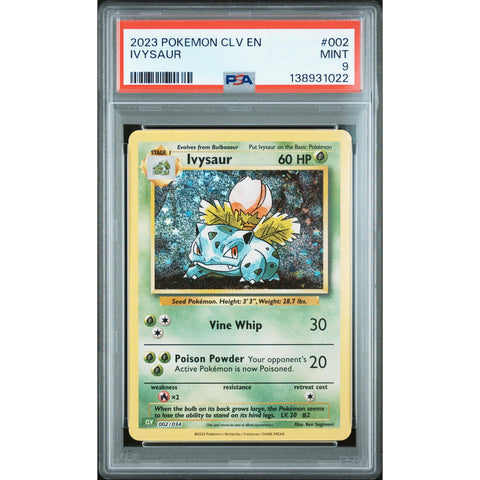 2023 POKEMON IVYSAUR CLV 002/034 PSA 9
