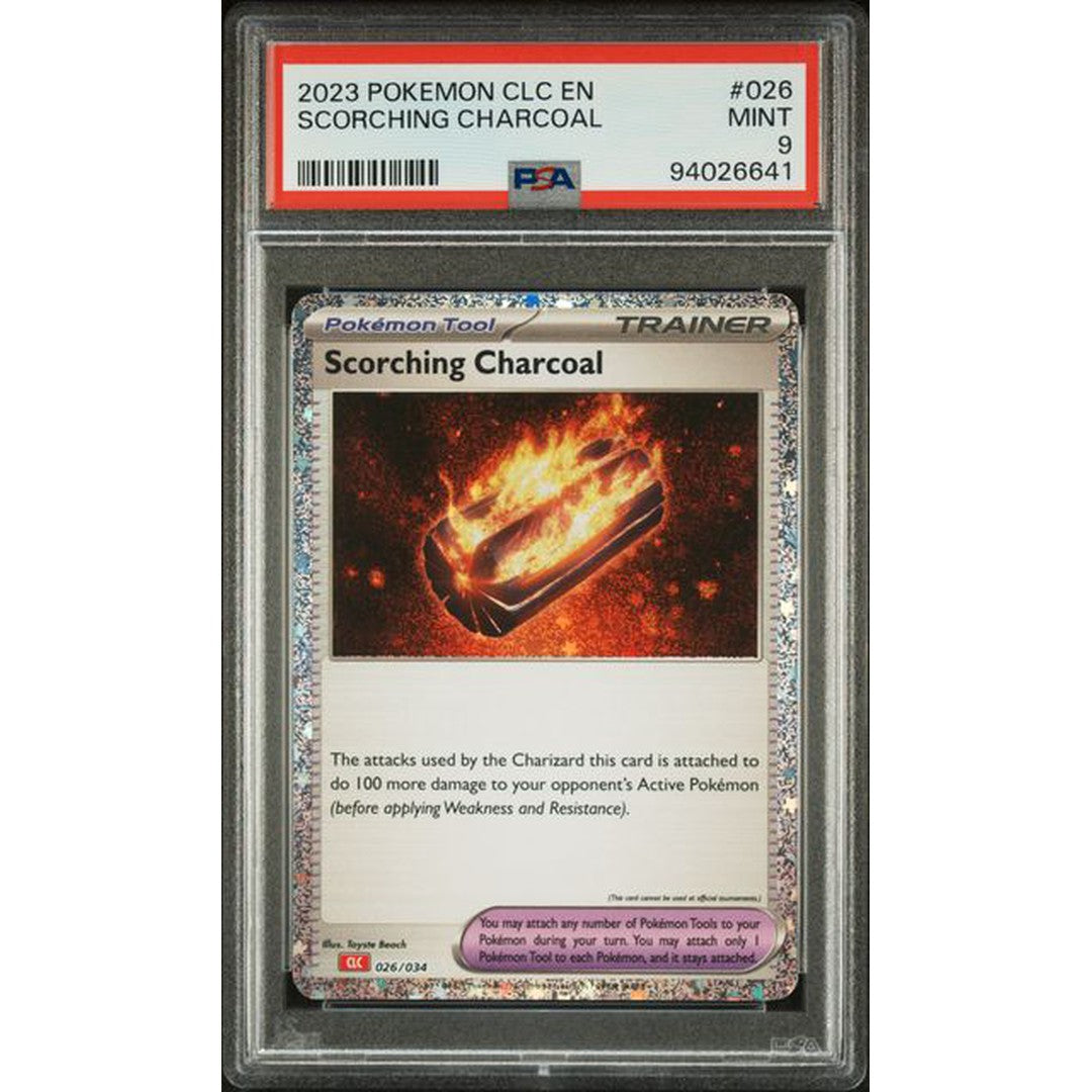 2023 POKEMON CLASSIC COLLECTION SCORCHING CHARCOAL 026/034 PSA 9 Kollecter 2023 POKEMON CLASSIC COLLECTION SCORCHING CHARCOAL 026/034 PSA 9 Kollecter