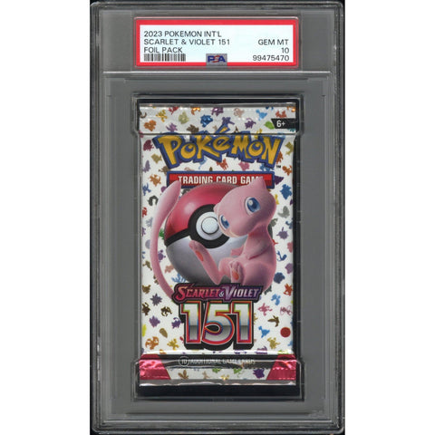 2023 POKEMON INT'L SCARLET & VIOLET 151 BOOSTER PACK PSA 10