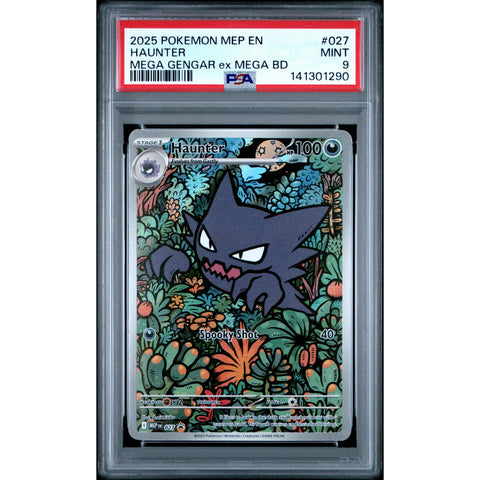 2025 POKEMON HAUNTER MEGA GENGAR EX MEGA BATTLE DECK 027 PSA 9