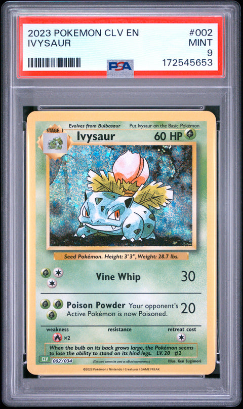 2023 POKEMON IVYSAUR 002 PSA 9