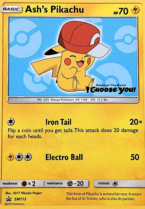 Ash's Pikachu - SM113