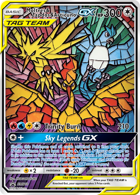 Moltres & Zapdos & Articuno GX - SM210