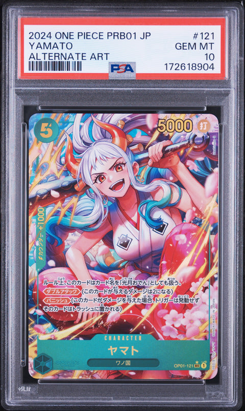 2024 ONE PIECE JAPANESE YAMATO ALTERNATE ART 121 PSA 10