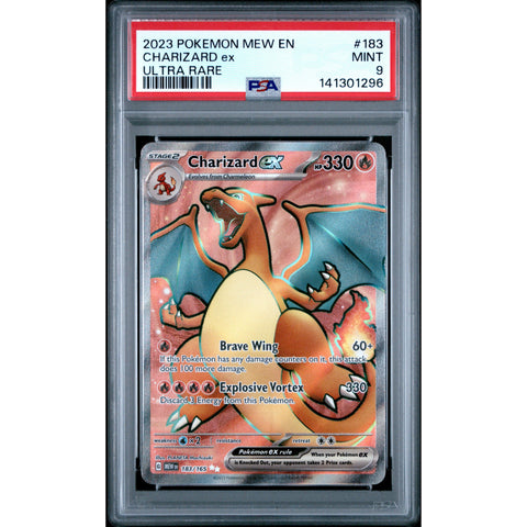 2023 POKEMON 151 CHARIZARD EX ULTRA RARE 183/165 PSA 9