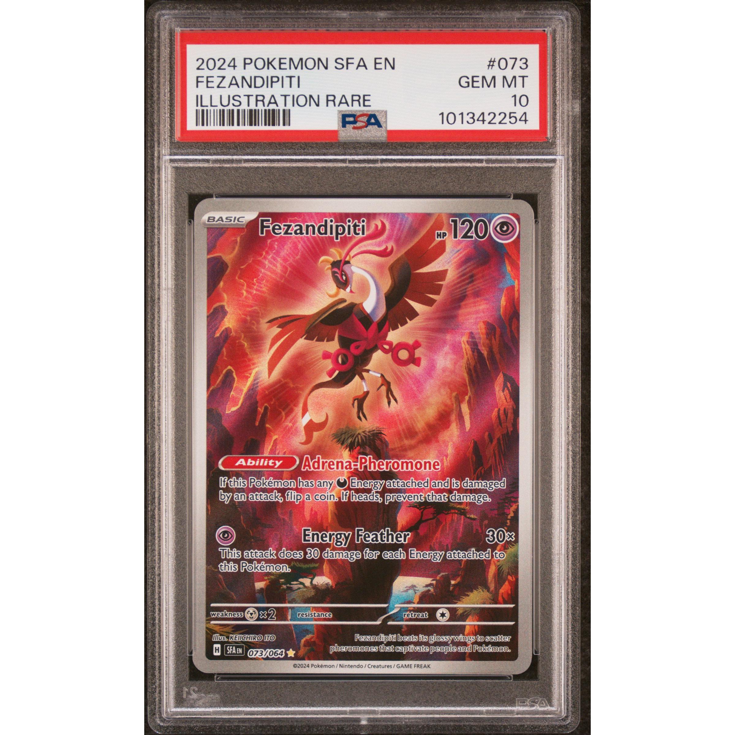 2024 POKEMON SHROUDED FABLE FEZANDIPITI 073/064 PSA 10 – Kollecter