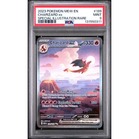 2023 POKEMON 151 CHARIZARD EX SPECIAL ILLUSTRATION RARE 199/165 PSA 9