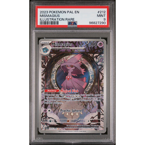 2023 POKEMON PALDEA EVOLVED MISMAGIUS IR 212/193 PSA 9
