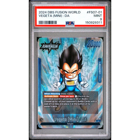 2024 DRAGON BALL VEGETA (MINI) : DA FS07-01/97 PSA 9