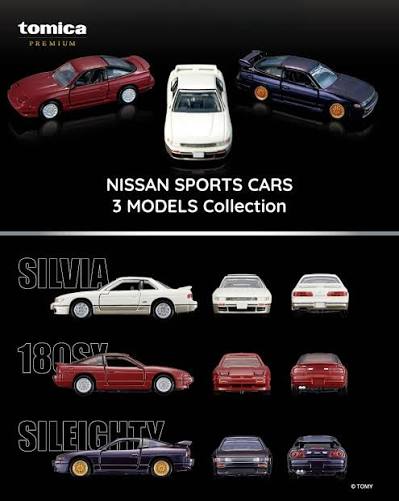 Tomica Premium: Nissan Sports Cars 3 Models Collection