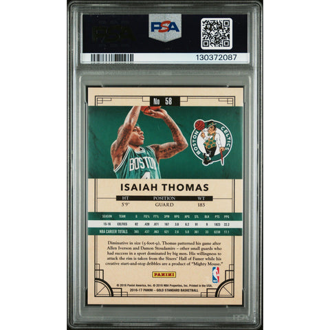 2016 PANINI PANINI GOLD STANDARD ISAIAH THOMAS AU 58 PSA 10