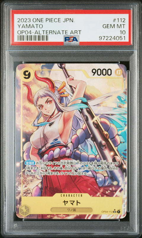 2023 ONE PIECE JAPANESE YAMATO ALTERNATE ART 112 PSA 10