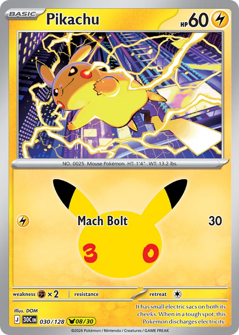 Pikachu - 030/128