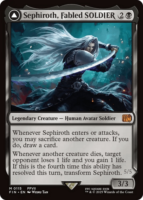 Sephiroth, Fabled SOLDIER // Sephiroth, One-Winged Angel - 115
