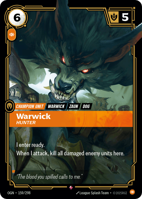 Warwick, Hunter - 159/298