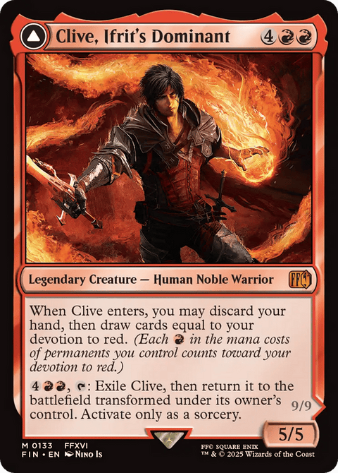 Clive, Ifrit's Dominant // Ifrit, Warden of Inferno - 133