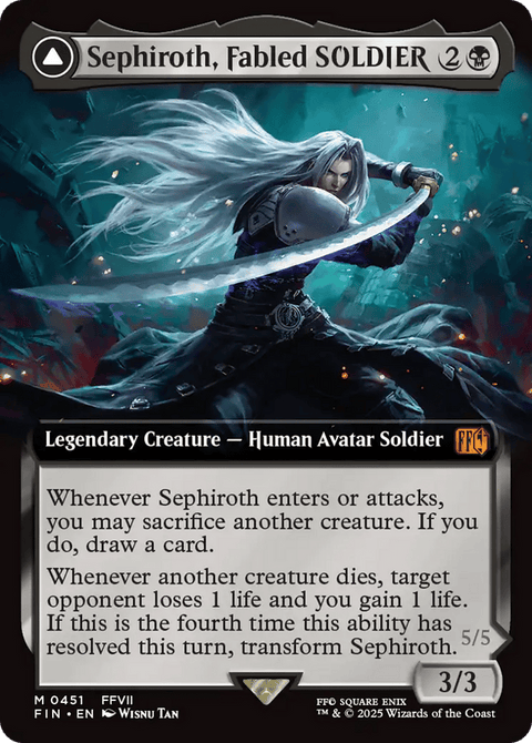 Sephiroth, Fabled SOLDIER // Sephiroth, One-Winged Angel - 451