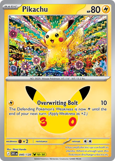 Pikachu - 040/128