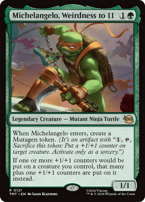 Michelangelo, Weirdness to 11 - 121