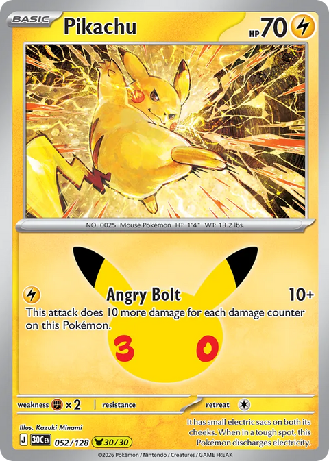 Pikachu - 052/128