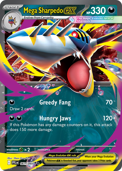 Mega Sharpedo EX - 061/094