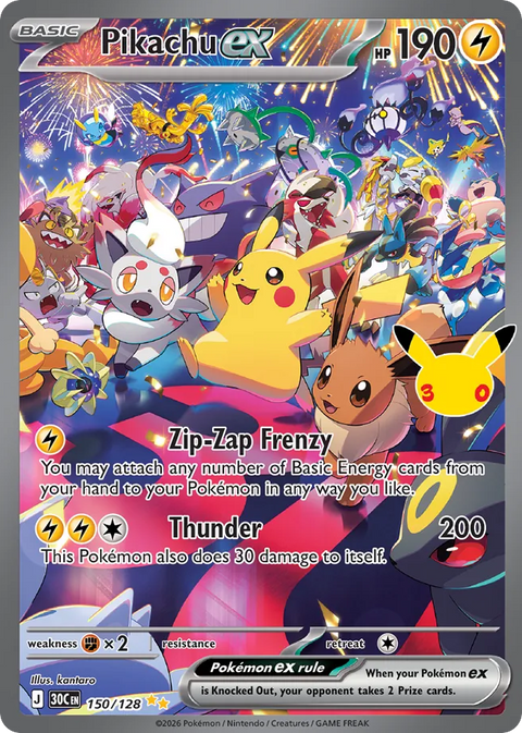 Pikachu EX - 150/128