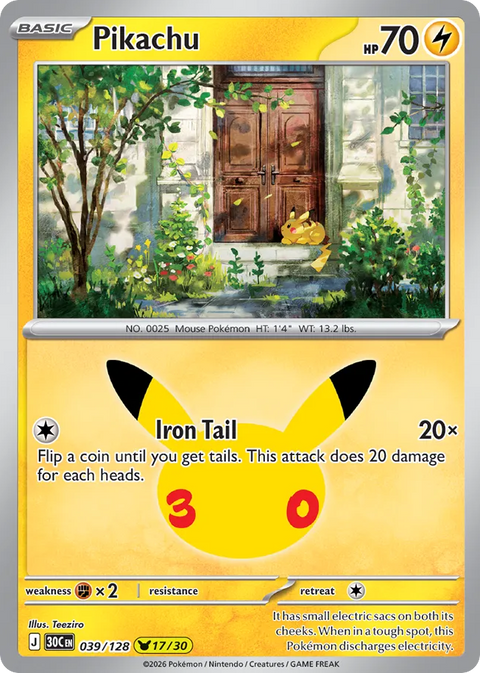 Pikachu - 039/128