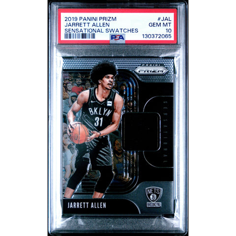 2019 PANINI PANINI PRIZM SENSATIONAL SWATCHES JARRETT ALLEN JAL PSA 10