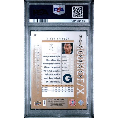 2012 SPORTS SP AUTHENTIC ALLEN IVERSON 78 PSA 6