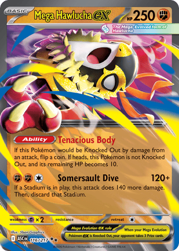 Mega Hawlucha EX - 116/217